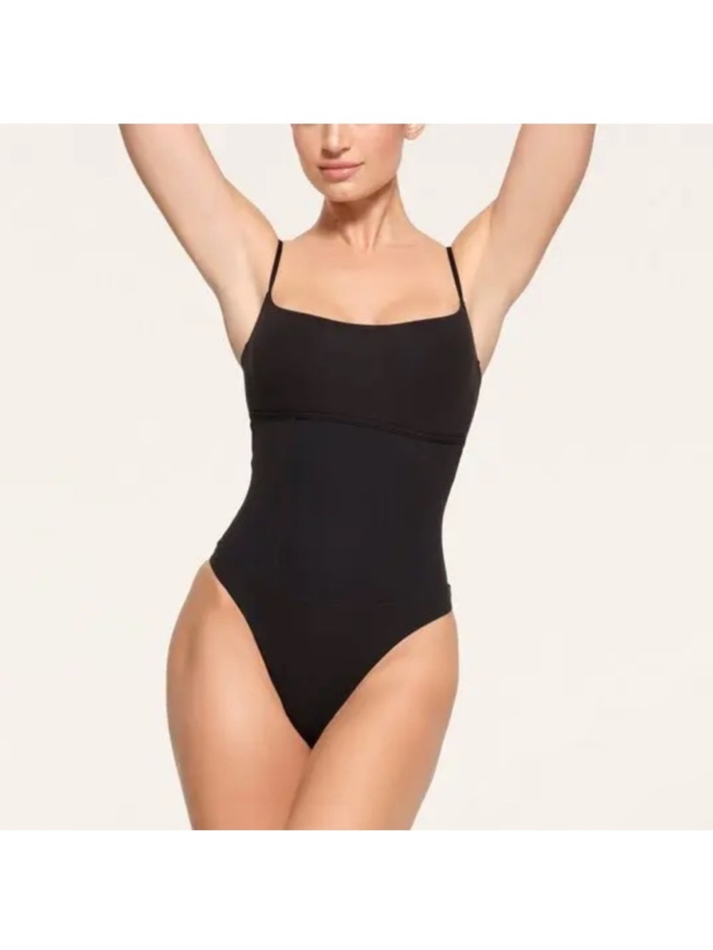 Skims Corset Bodysuit Fits Everybody in Black Onyx - Size Small